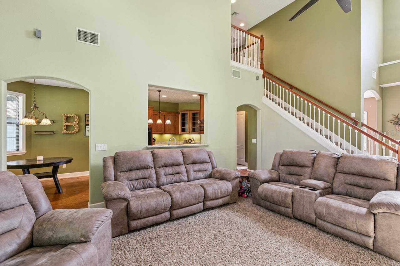Living Room with access to the Kitchen - 36137 MATTAWAN DR, EUSTIS