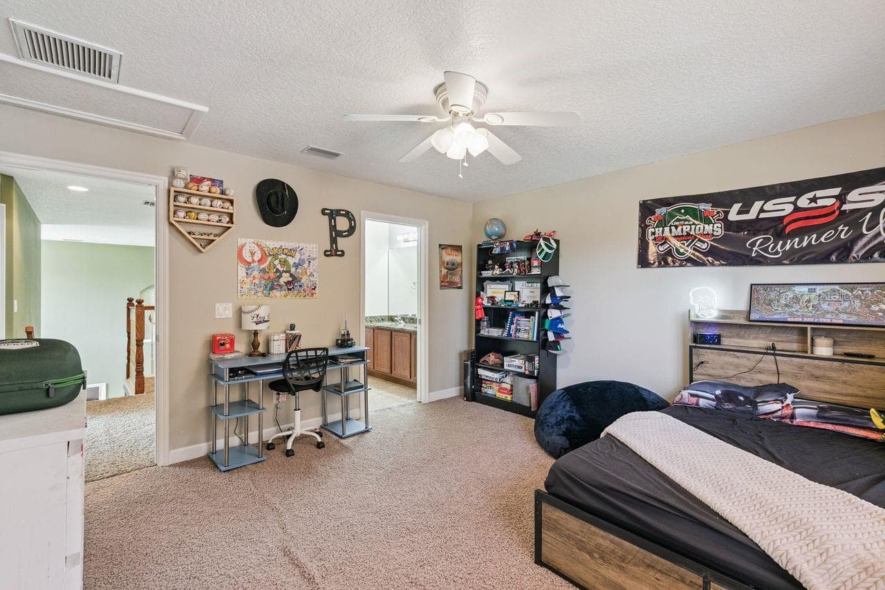 Third Bedroom on Second Floor with En-Suite Bathroom access - 36137 MATTAWAN DR, EUSTIS
