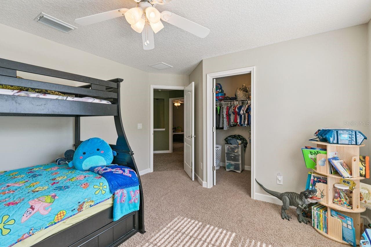 Fifth Bedroom on Second Floor with Walk-In Closet - 36137 MATTAWAN DR, EUSTIS