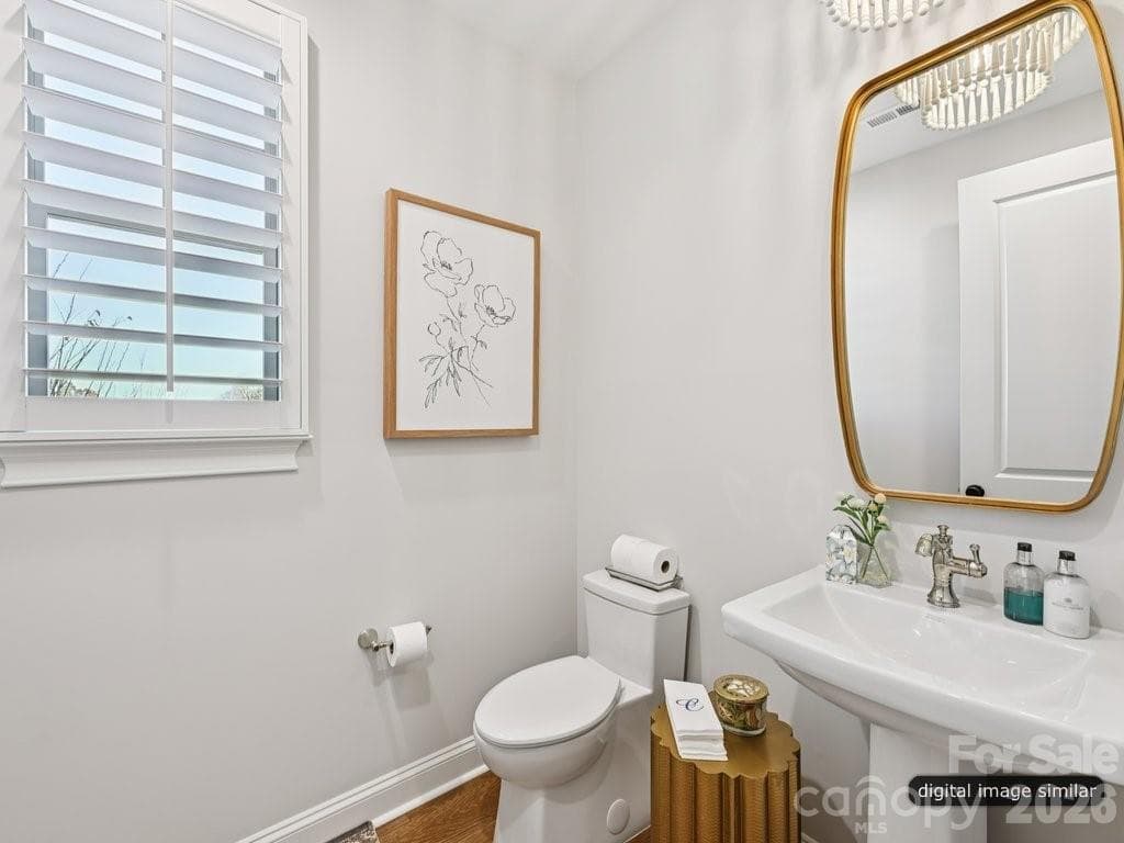 Downstairs Powder Bathroom - 6535 Cashion Road, Huntersville