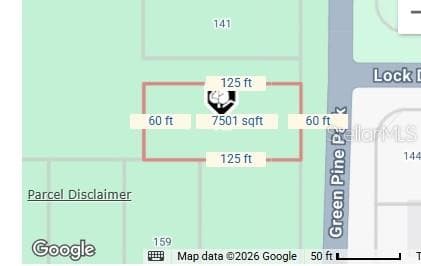 Parcel Map - 145 GREEN PINE PARK, ROTONDA WEST