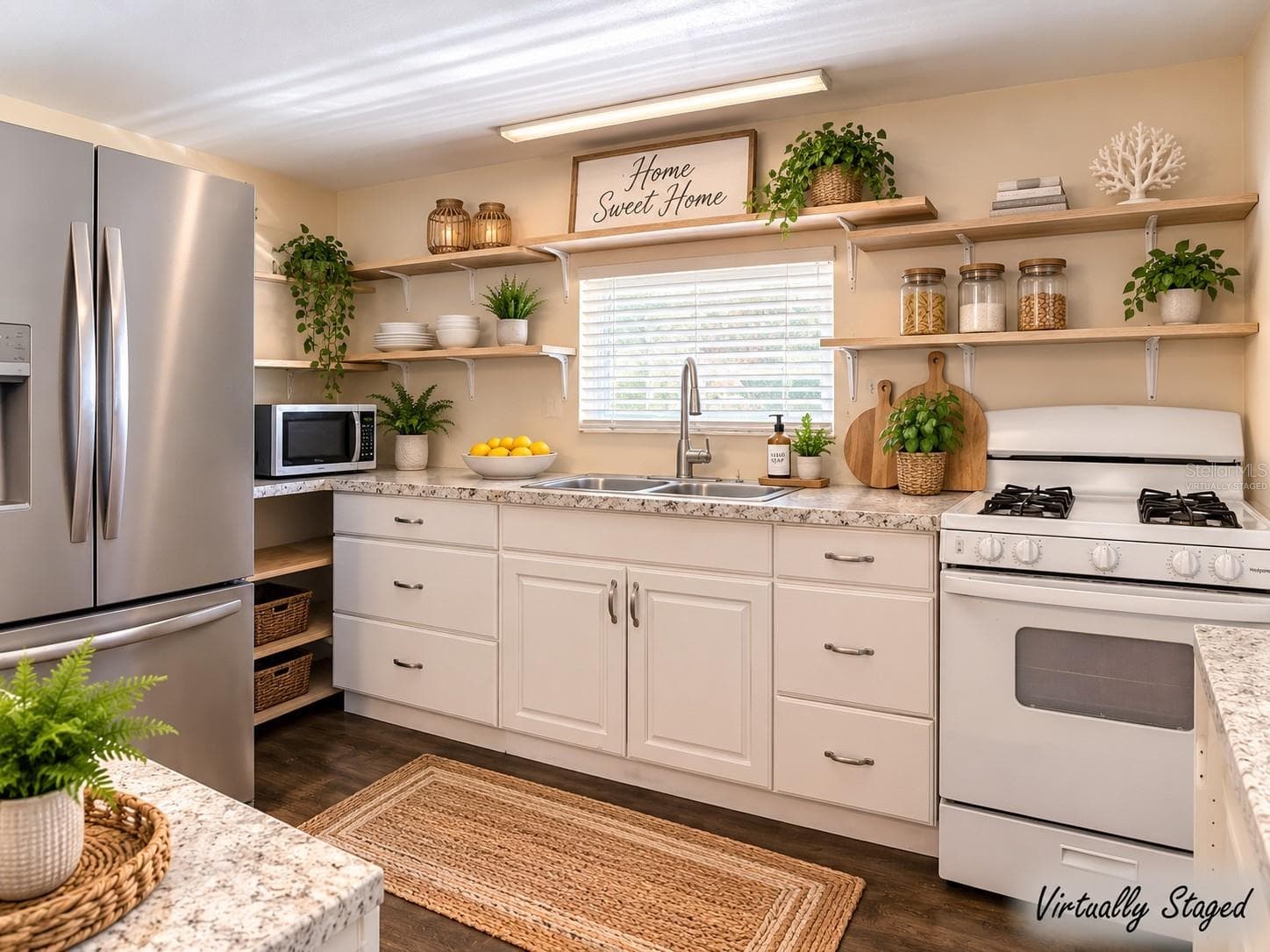 Kitchen Virtually Staged - 39032 OLA AVE, ZEPHYRHILLS