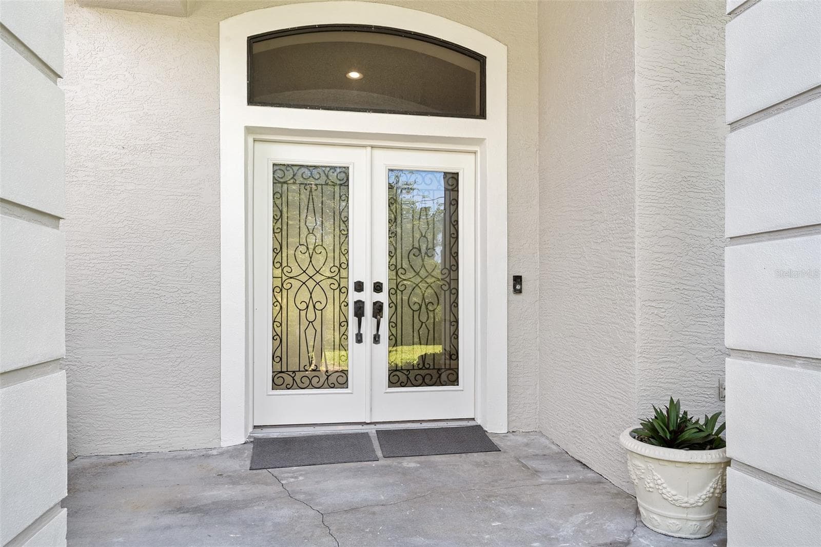 Beautiful leaded doors - 1837 E GLANCY DR, DELTONA