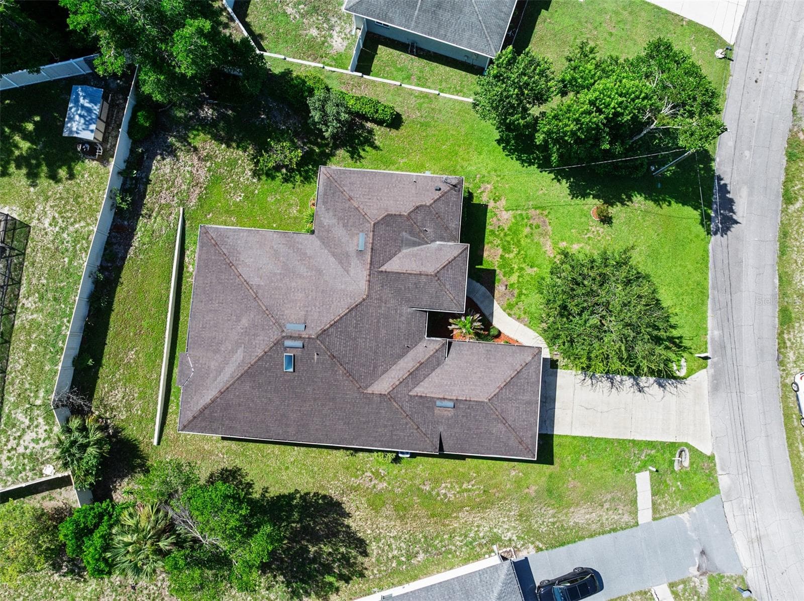 Partially fenced - 1837 E GLANCY DR, DELTONA