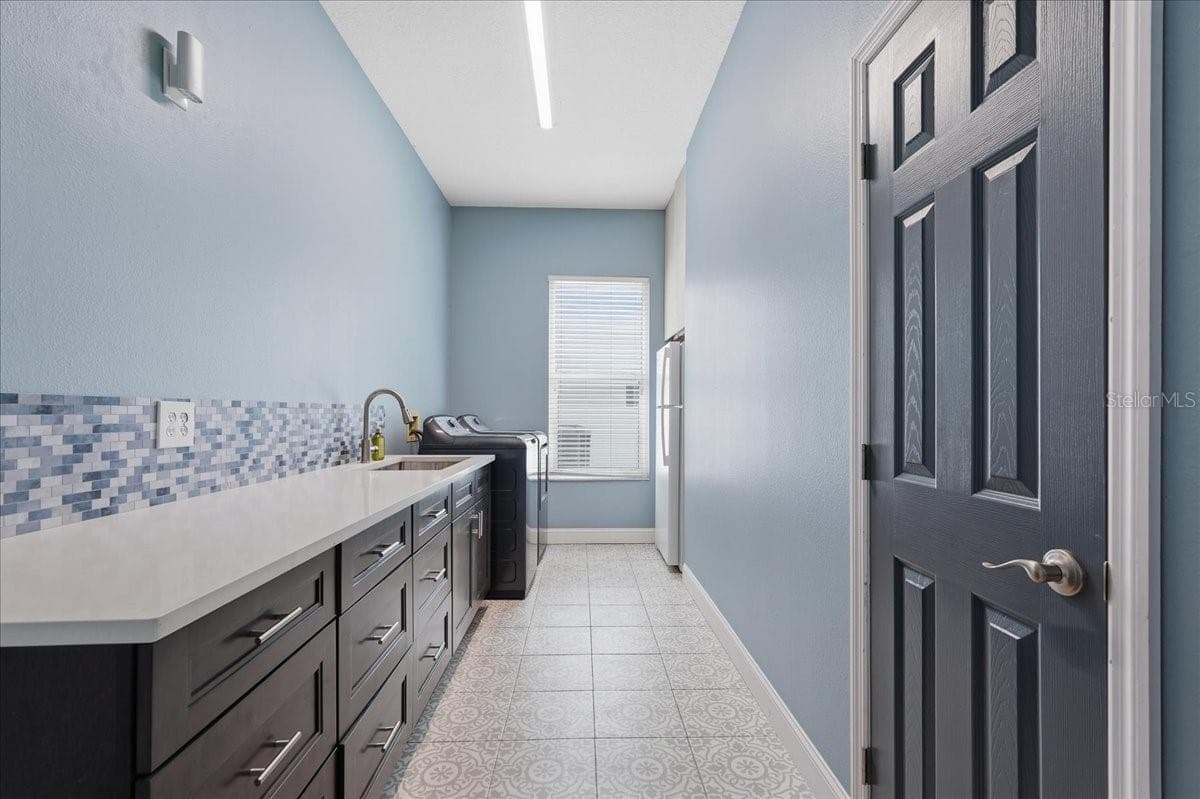 Laundry Room is right off the kitchen - 17024 WINNERS CIR, ODESSA
