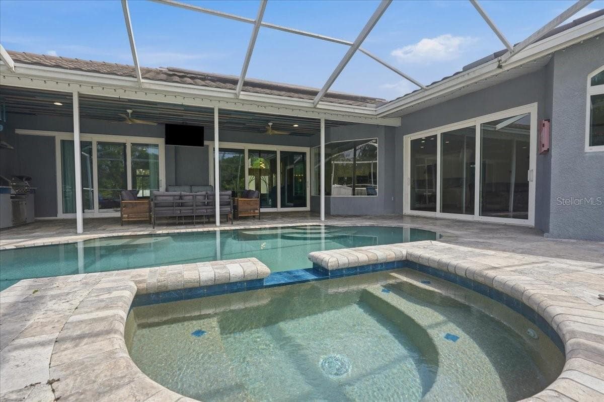 The home is solar powered and the pool is to be enjoyed  all year long without the huge electric bill - 17024 WINNERS CIR, ODESSA