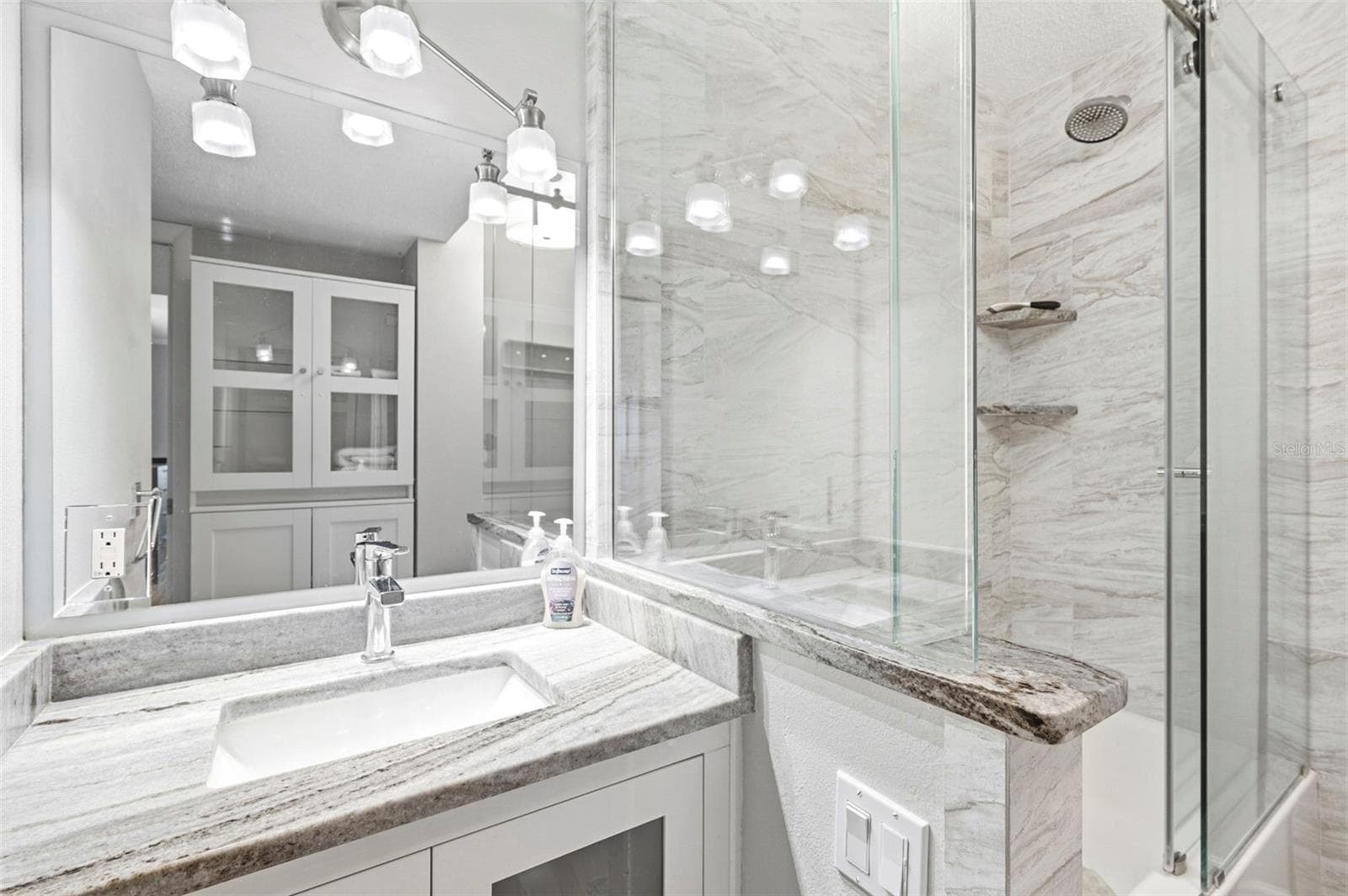 Primary suite bathroom. - 14800 WALSINGHAM RD #702, LARGO