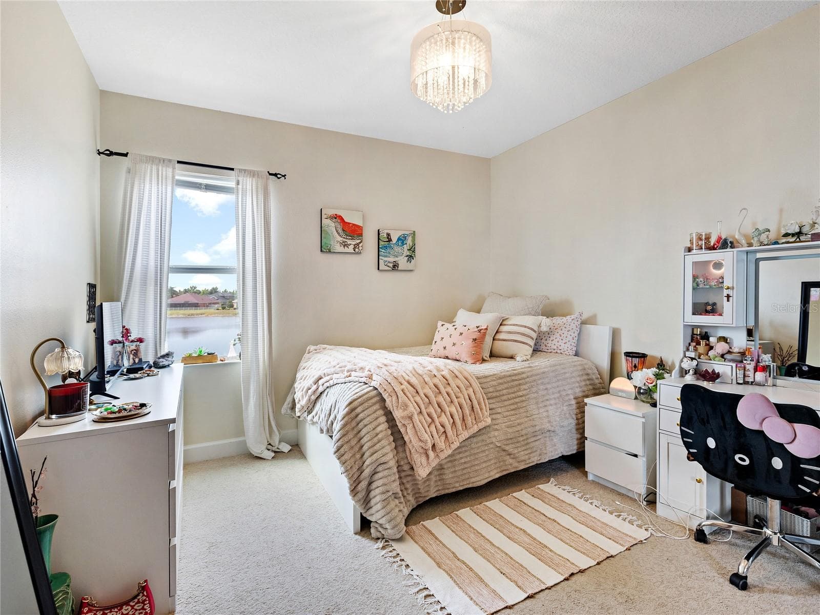 Guest Bedroom with views of backyard and lake - 11323 80TH ST E, PARRISH