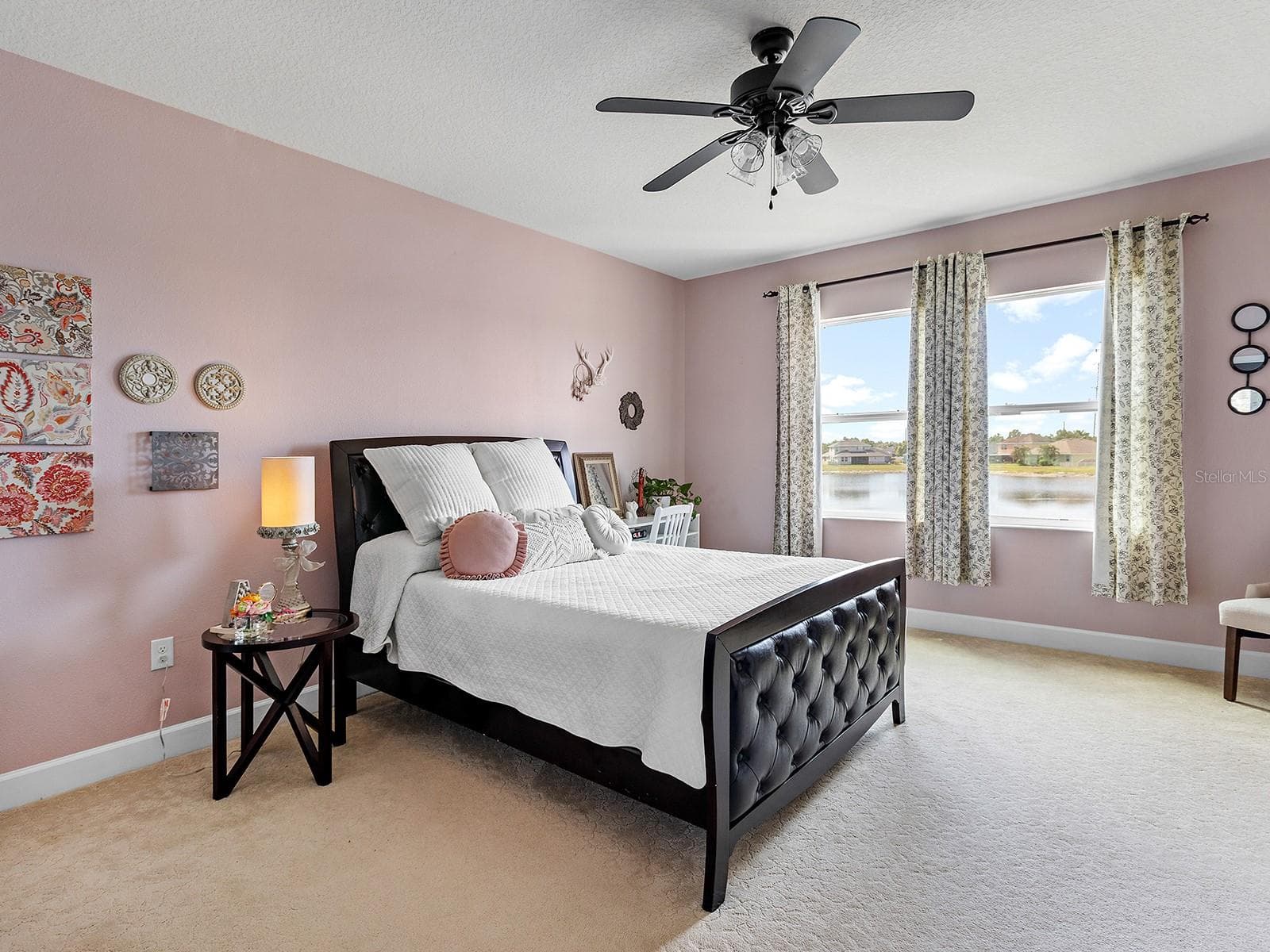 Primary Bedroom with views of backyard and lake - 11323 80TH ST E, PARRISH