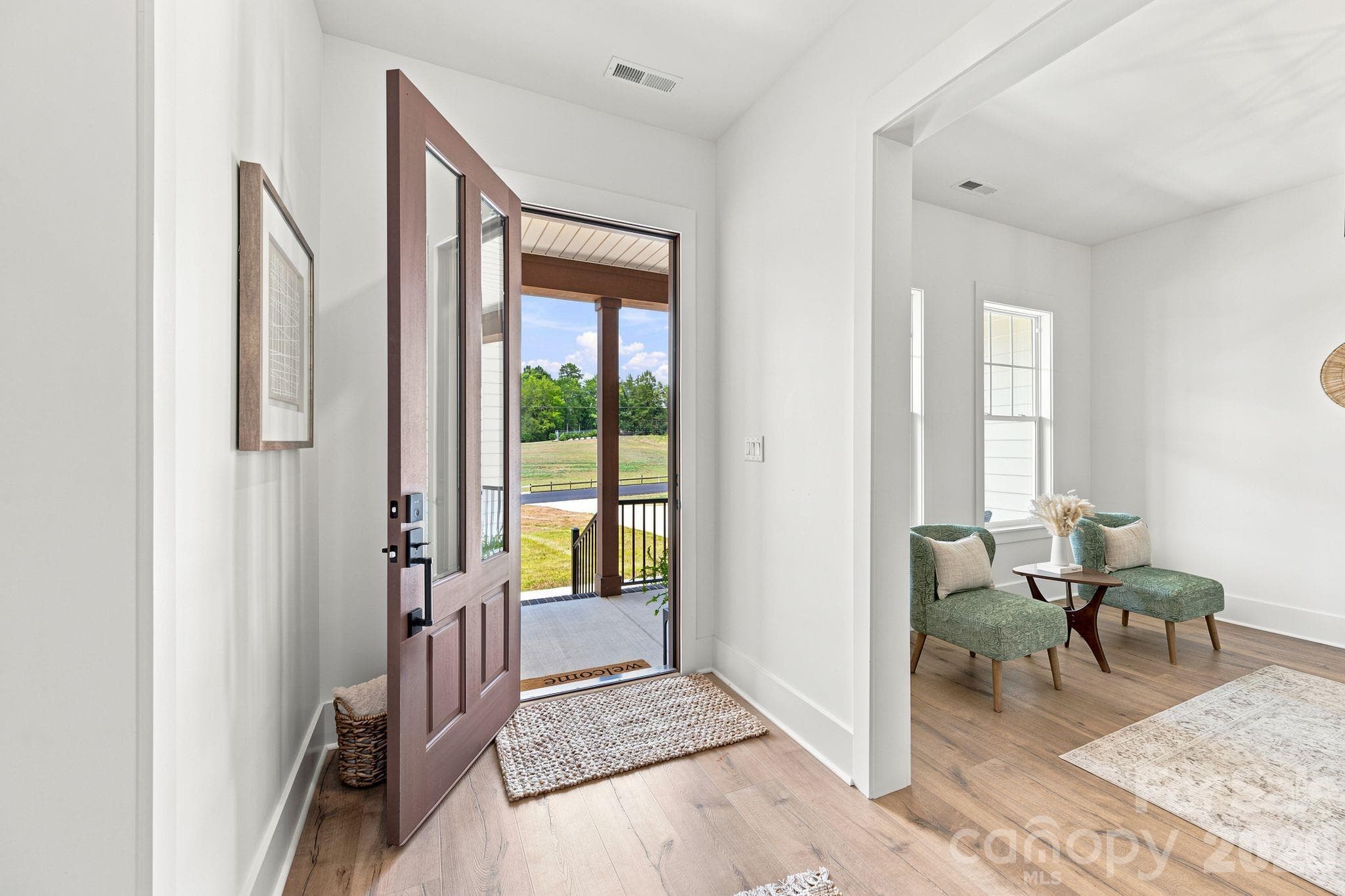 Entrance from Covered Front Porch - 121 Juniper Road, Mooresville