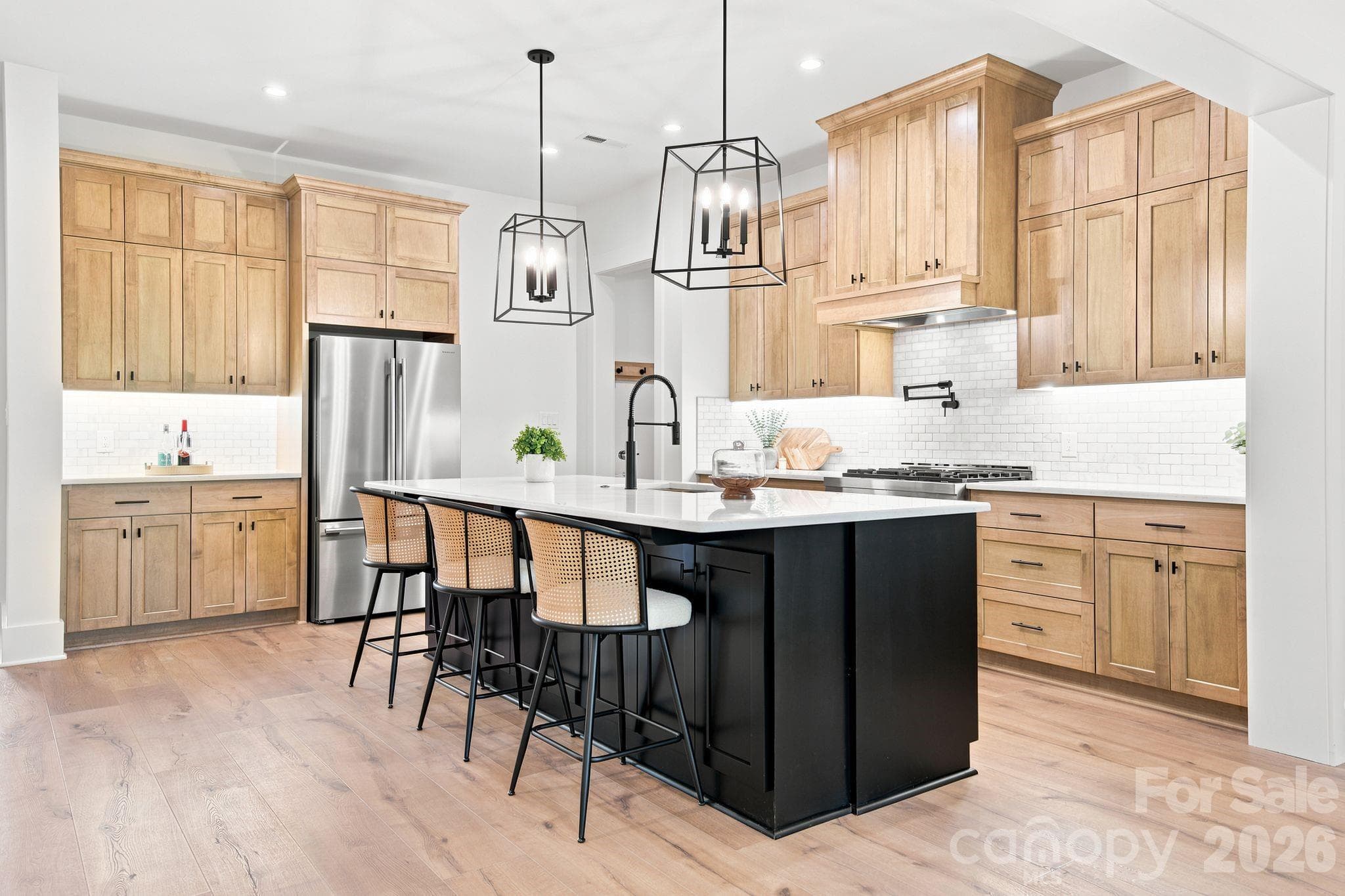 Chef's Kitchen w/ Custom Maple Cabinets - 121 Juniper Road, Mooresville