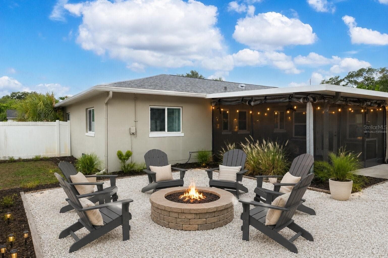 Virtually Staged Backyard - 6355 23RD AVE N, ST PETERSBURG