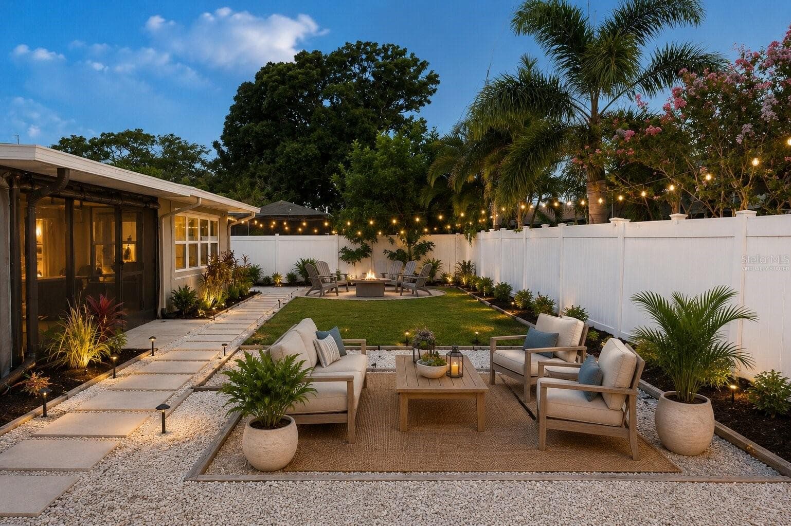 Virtually Staged Backyard - 6355 23RD AVE N, ST PETERSBURG