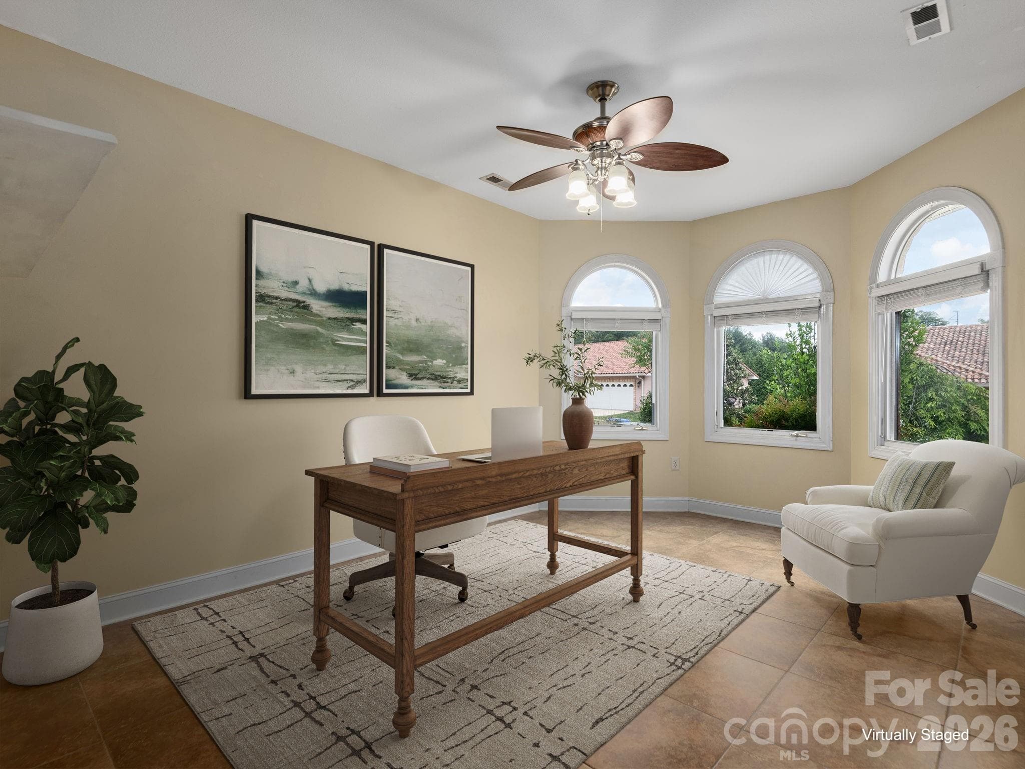 Office/Study - Virtually Staged - Asheville