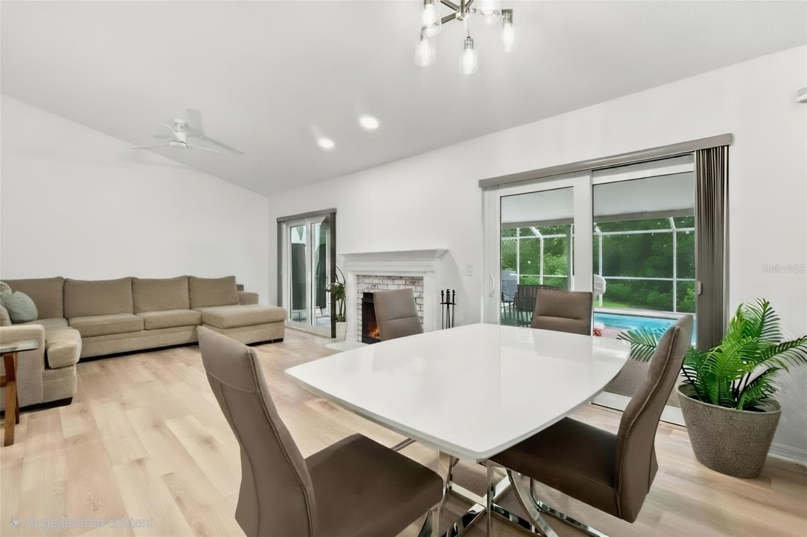 Items virtually removed for photo. - 1014 HARDWOOD DR, VALRICO