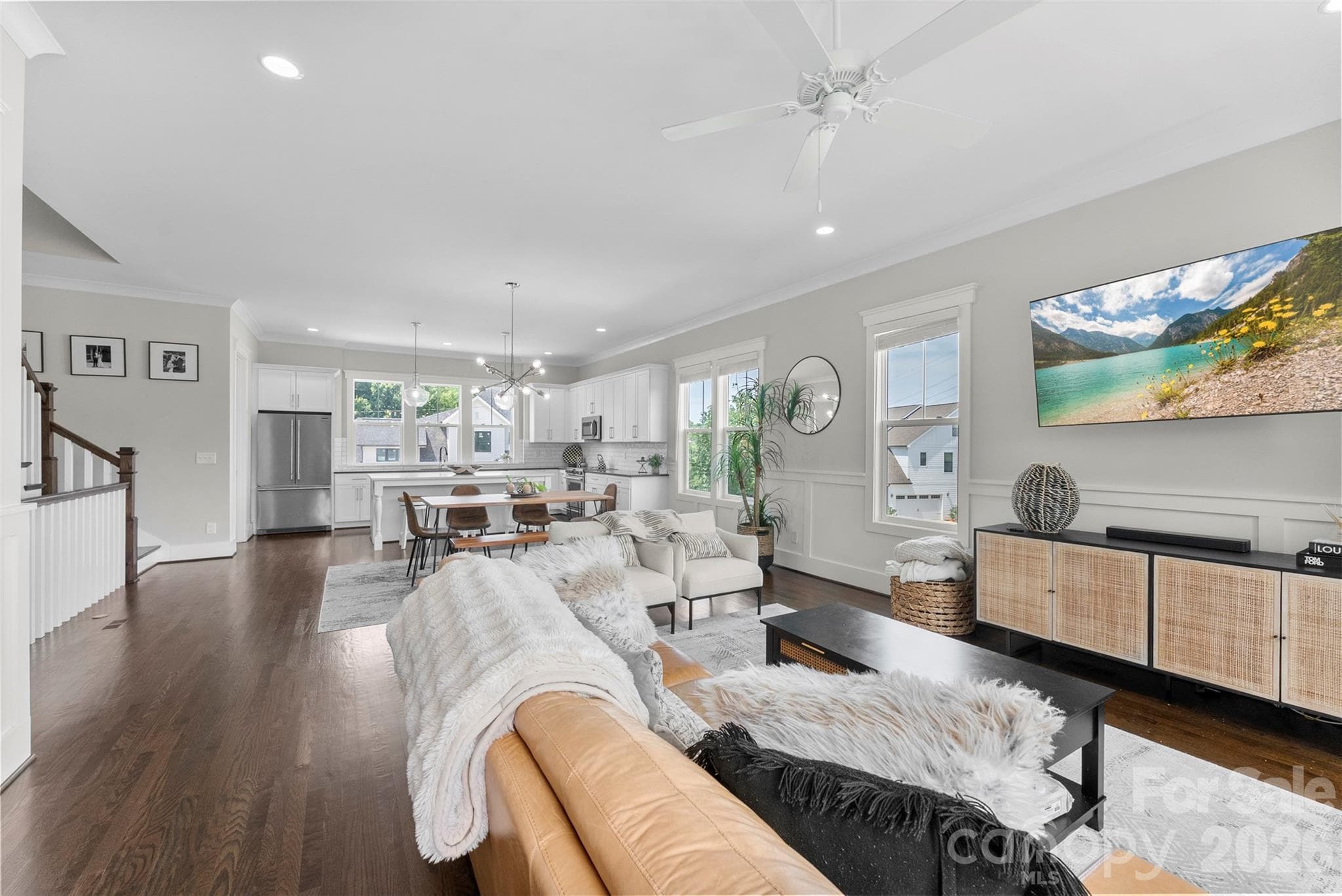 Open floor plan - 543 Greystone Road, Charlotte
