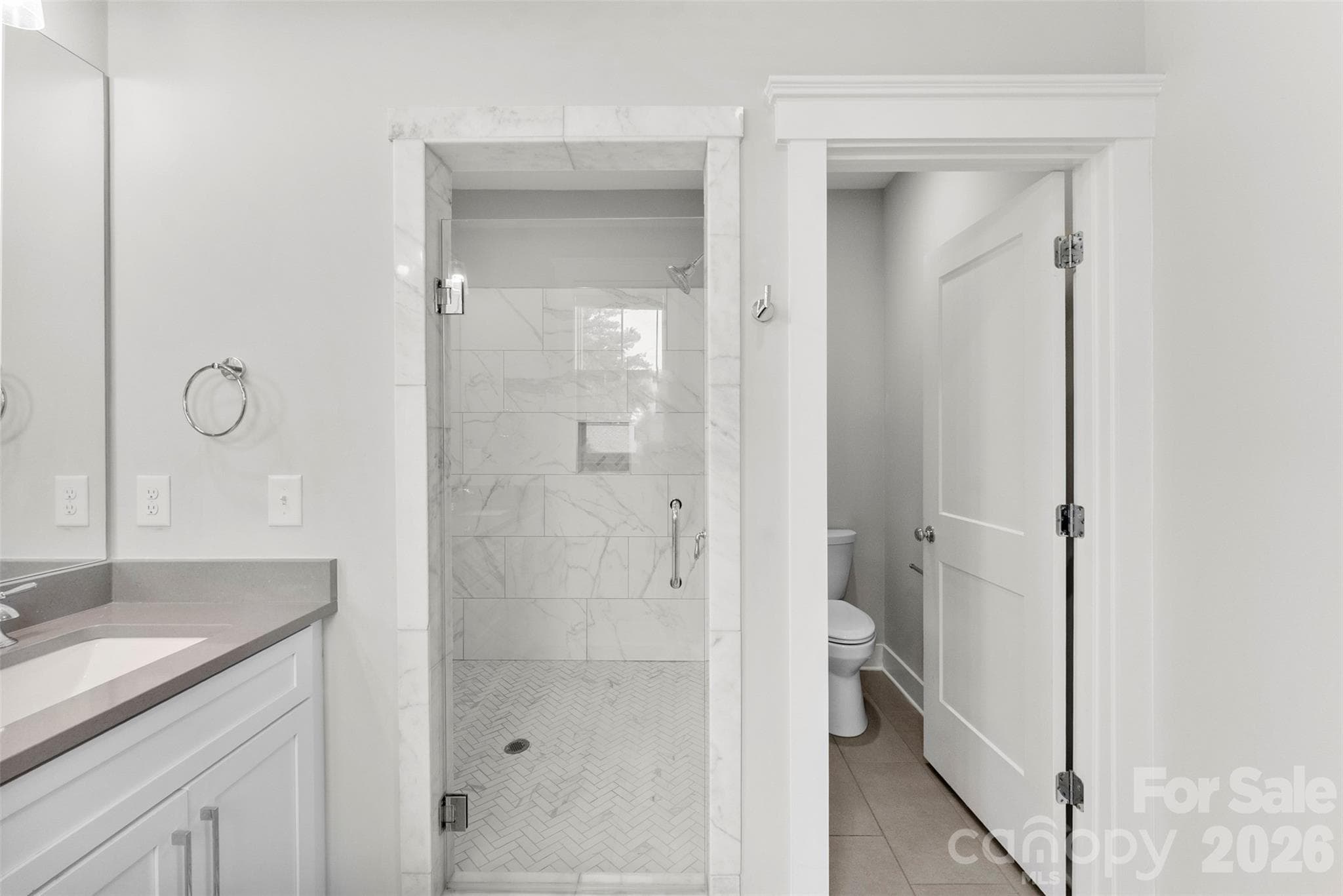 Large shower and separate water closet - 543 Greystone Road, Charlotte