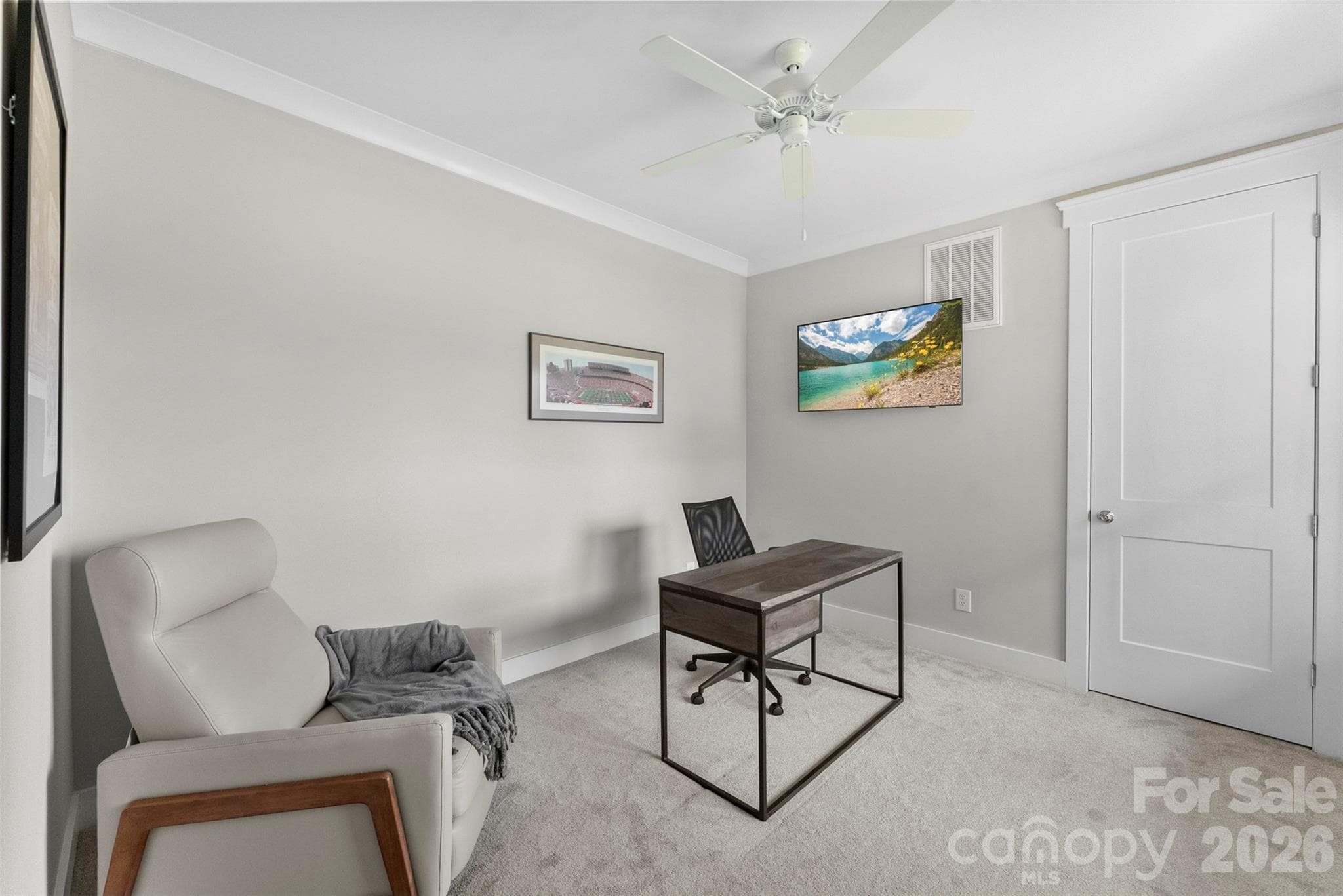 Lower level bedroom with - 543 Greystone Road, Charlotte