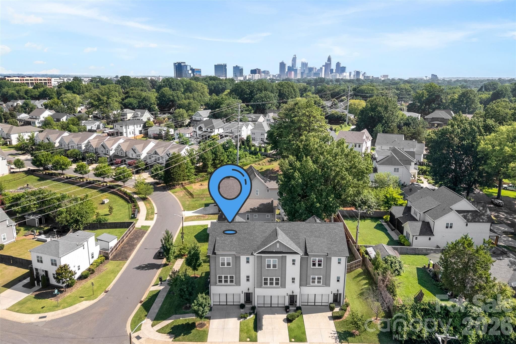 End unit townhome - 543 Greystone Road, Charlotte