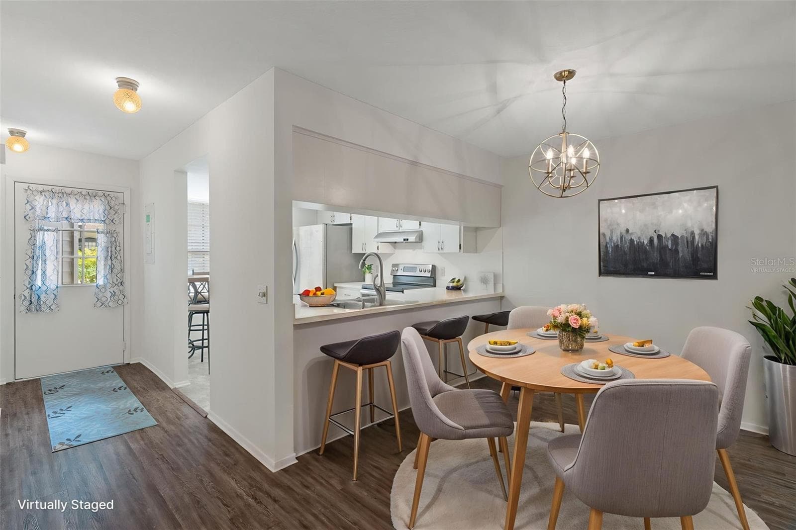 Dining space virtually staged - 2102 FORESTER WAY, SPRING HILL