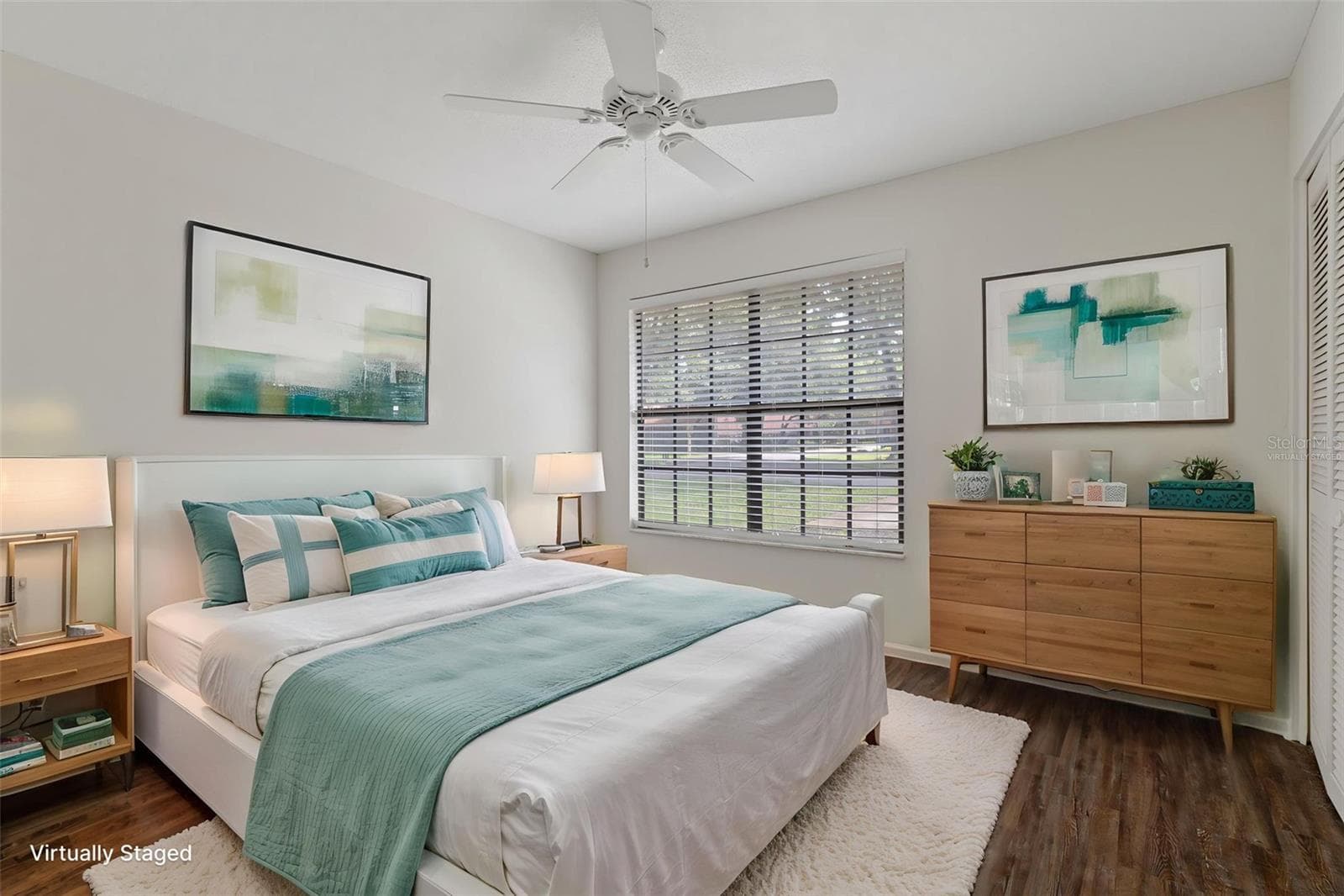 Guest bedroom virtually staged - 2102 FORESTER WAY, SPRING HILL