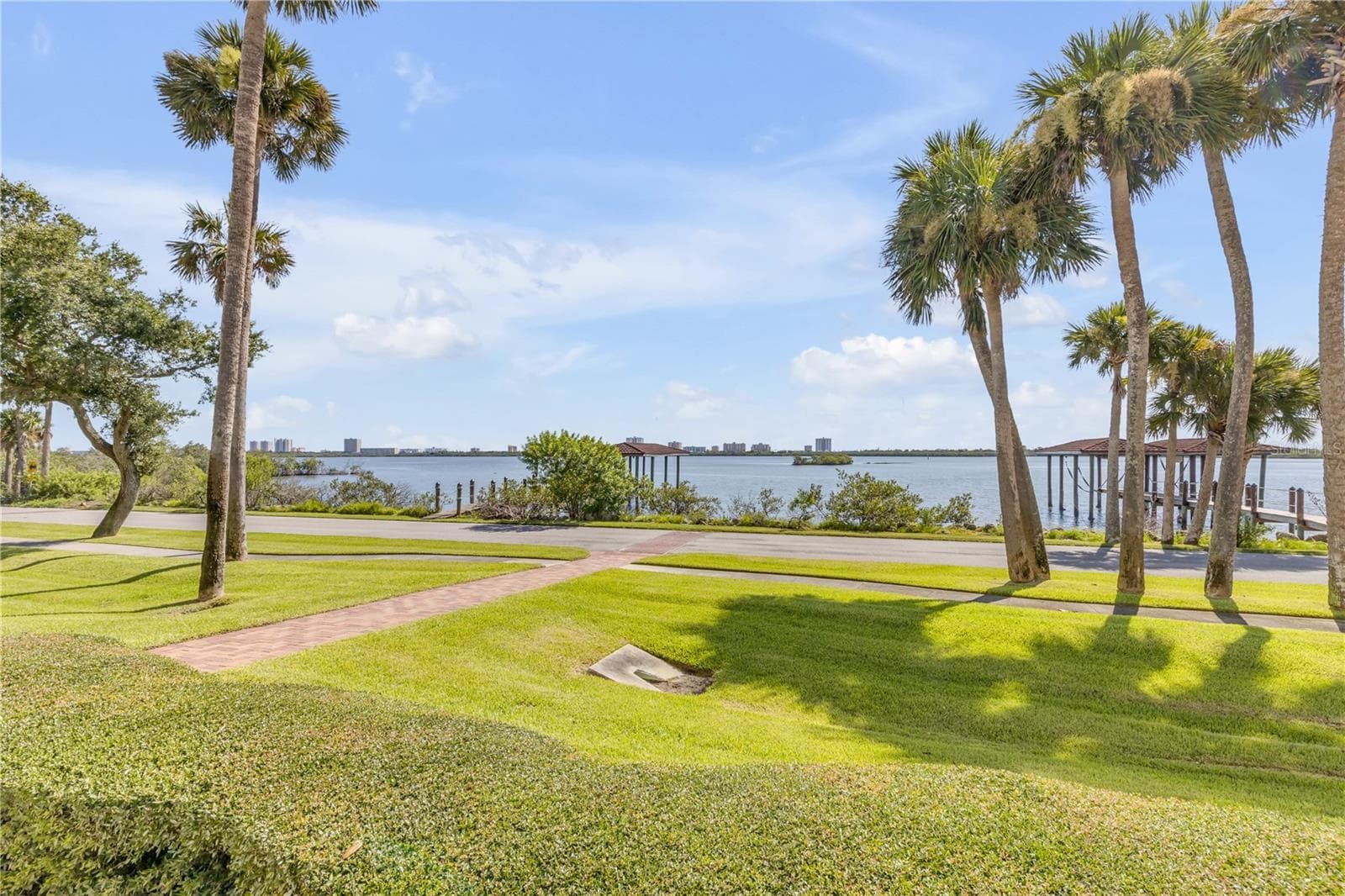 views of the Halifax River from the pool area. - 5090 RIVERSIDE DR #105, PORT ORANGE