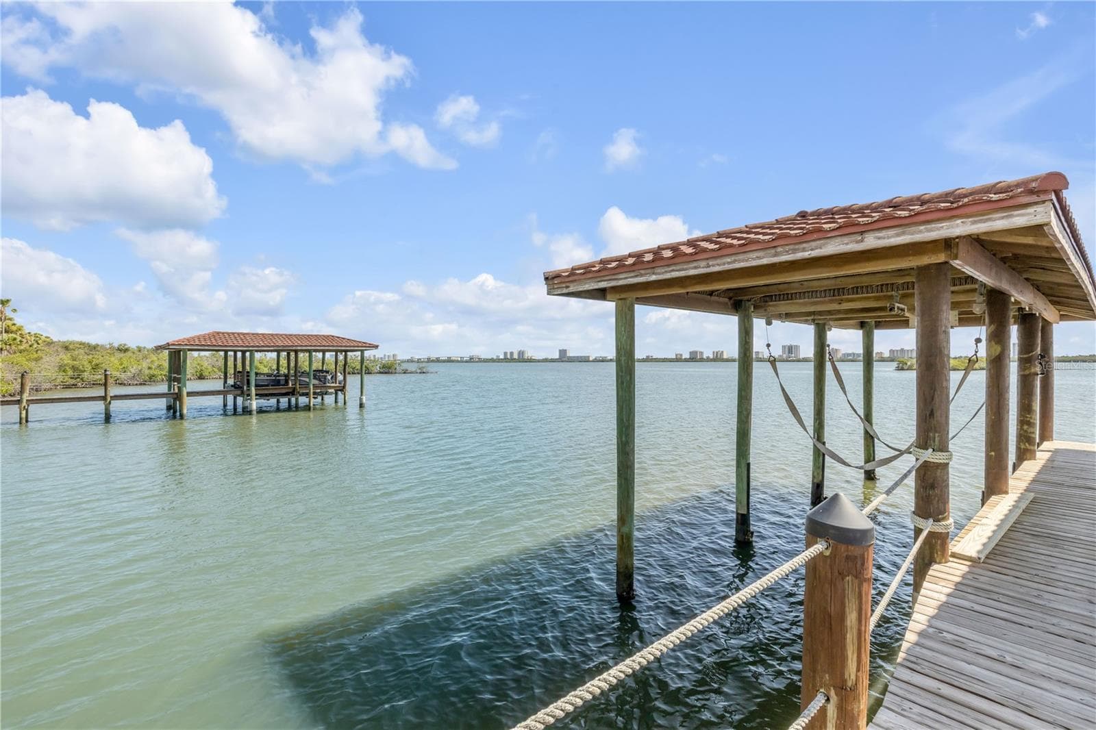 Water is approx 3 feet deep at the dock - 5090 RIVERSIDE DR #105, PORT ORANGE
