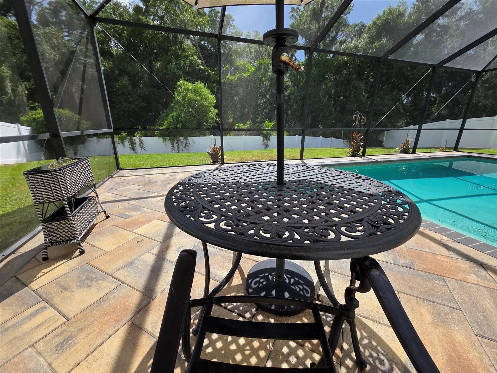 Pool Umbrella, Table, Chairs included - 2623 HOLLY BLUFF CT, PLANT CITY