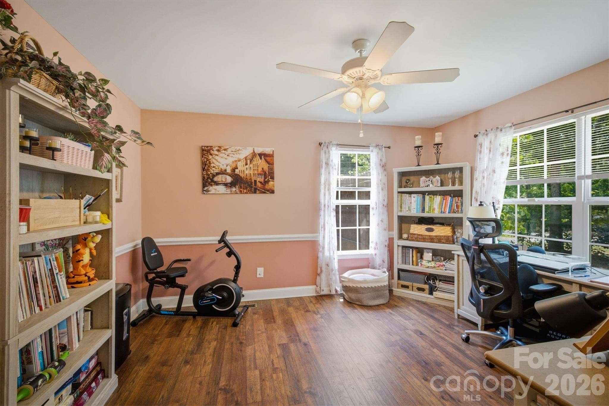 Downstairs office/flexroom - 802 White Oaks Circle, Monroe