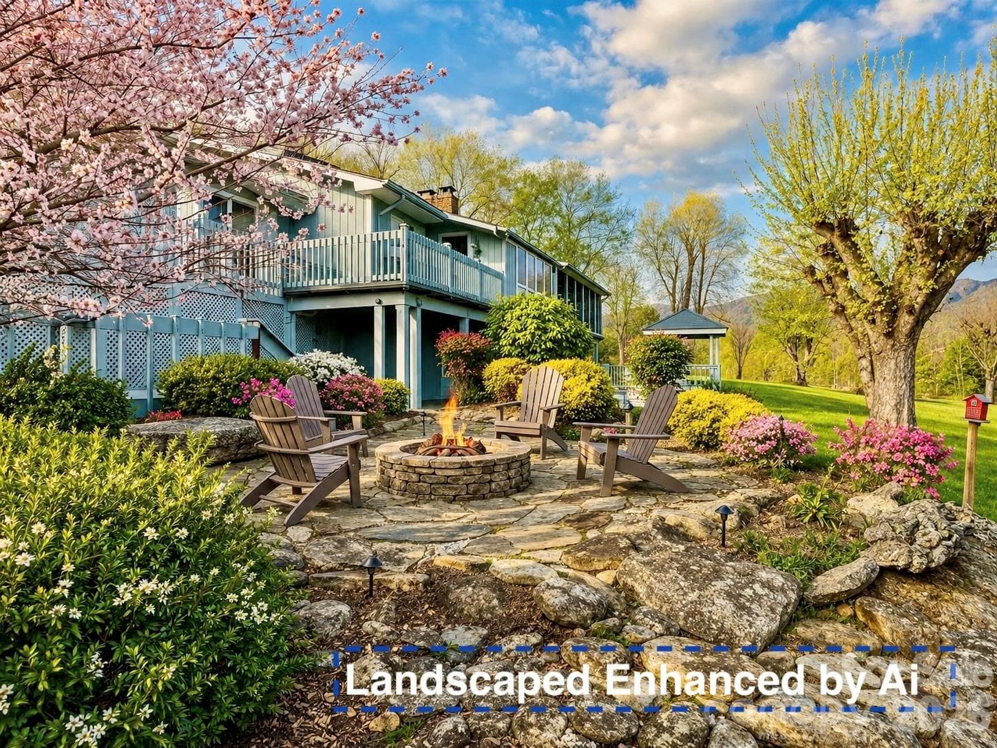 Ai enhanced - with springtime setting - Burnsville
