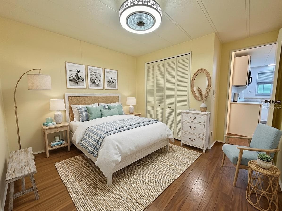 Virtually Staged Guest Bedroom - 119 AUDUBON DR, LEESBURG