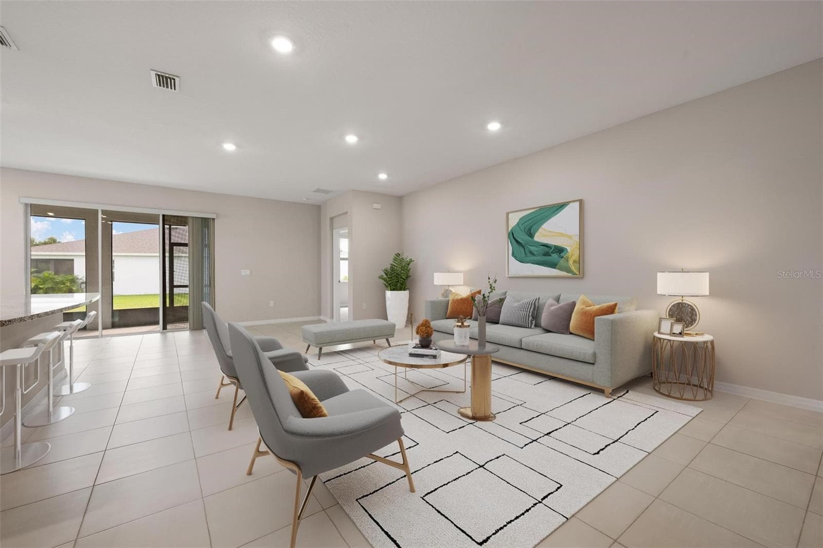 Spacious living area - 431 158TH ST E, BRADENTON