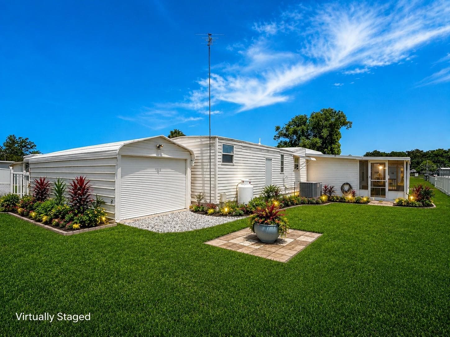 Virtually Staged Backyard - 39032 OLA AVE, ZEPHYRHILLS
