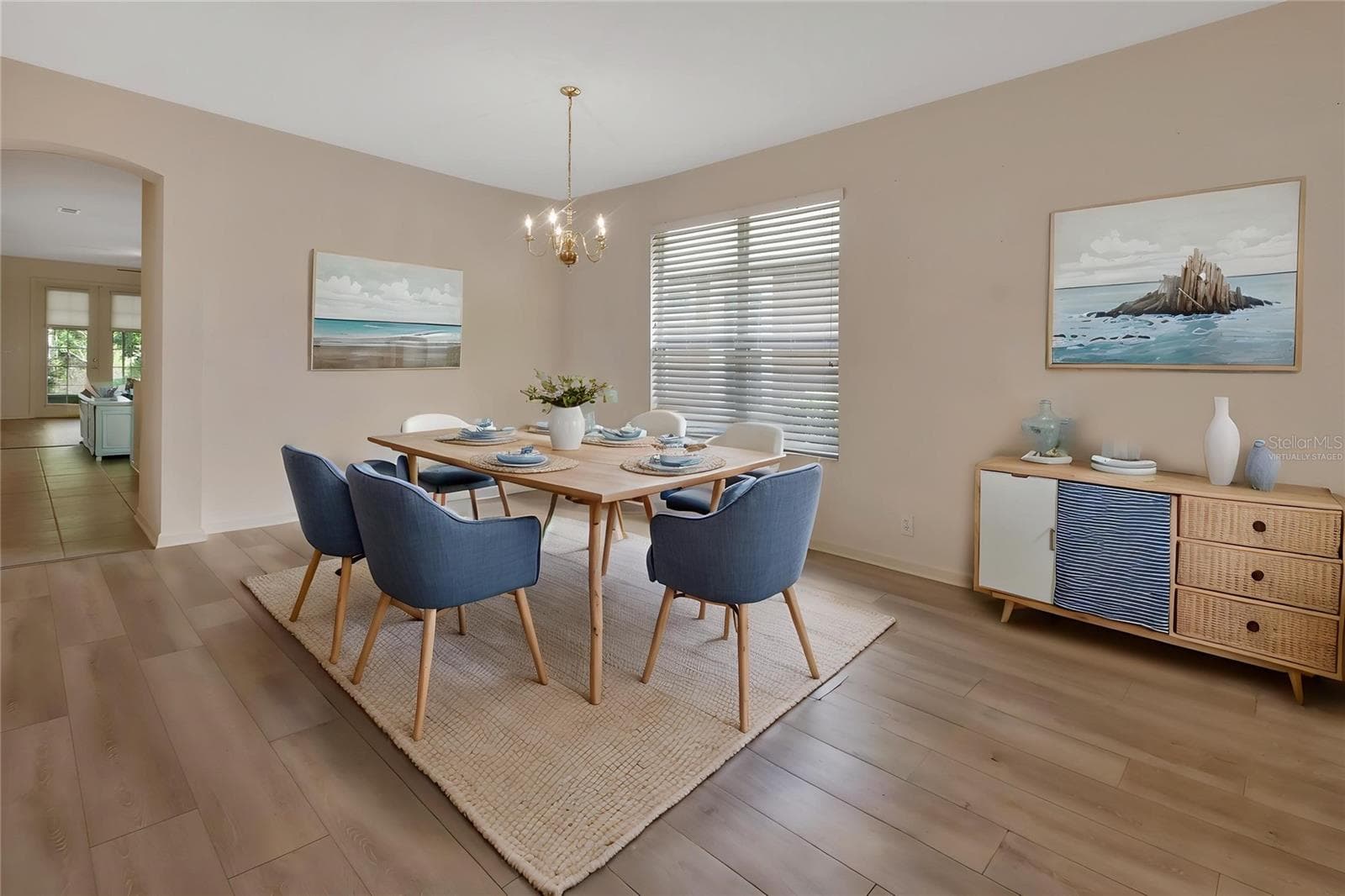 Virtually Staged dining room - 525 HERON POINT WAY, DELAND
