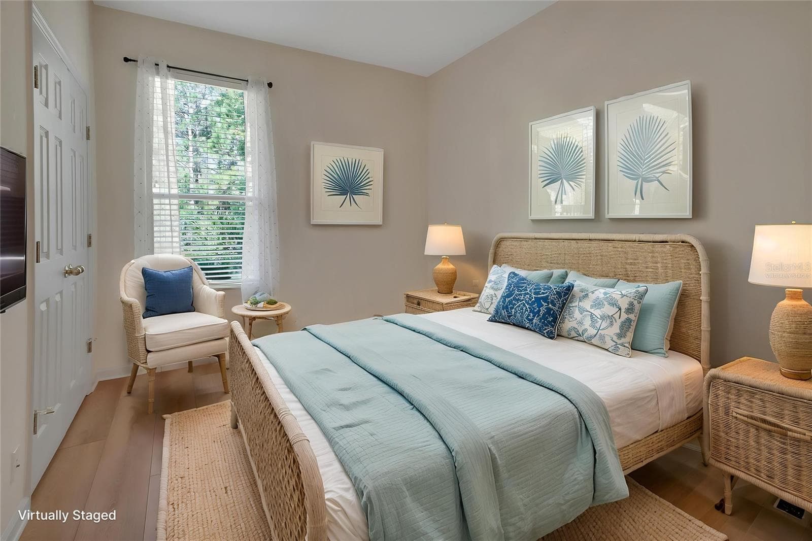 virtually staged 2nd bedroom - 525 HERON POINT WAY, DELAND