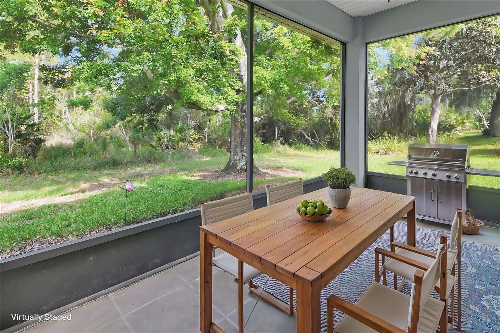 virtually staged back screened in lani - 525 HERON POINT WAY, DELAND