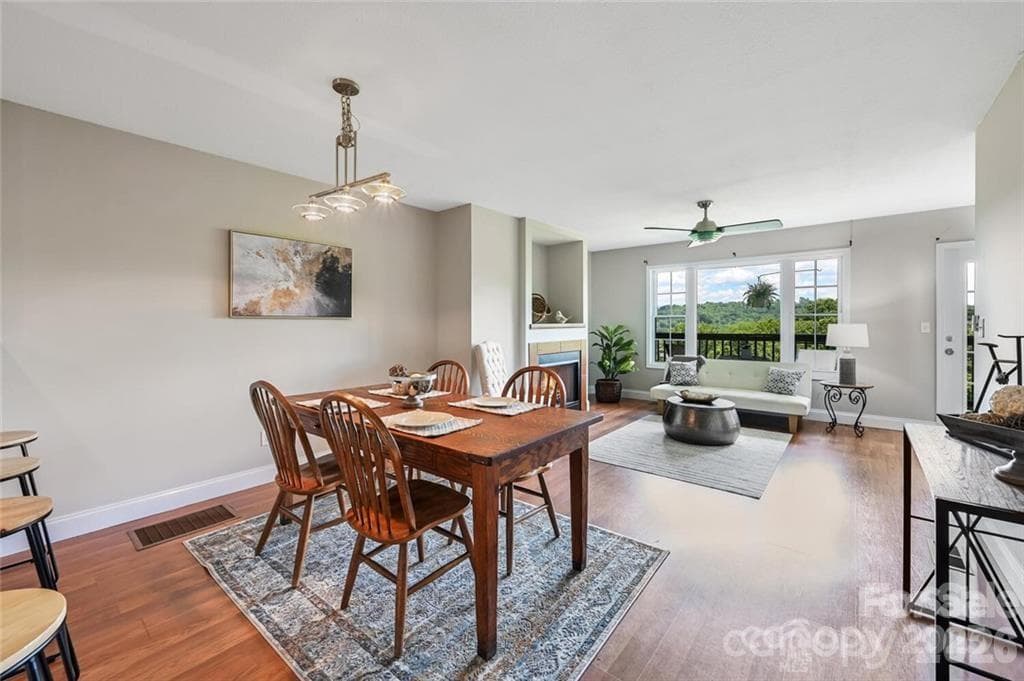 Dining to Living Room - 29 Rotunda Circle, Asheville