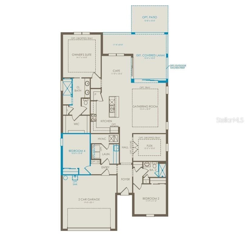 Floor Plan - Floor One - 5095 TWIN LAKES BOULEVARD, ST CLOUD