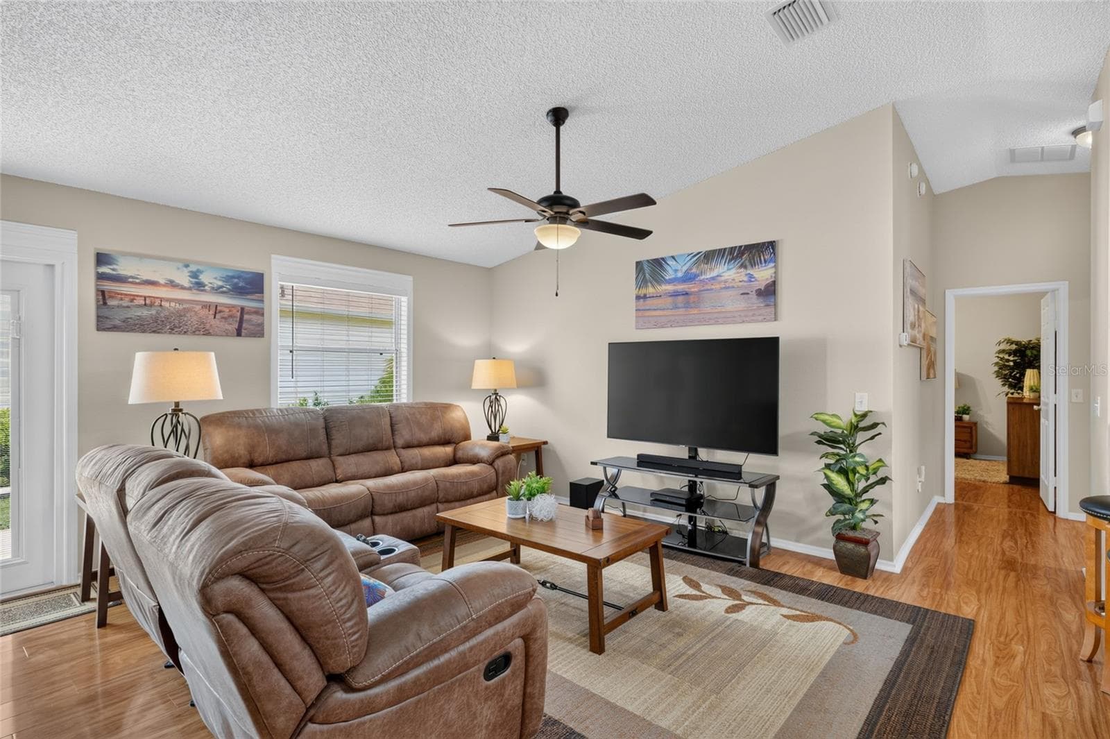 Living room with Leather recliners - 2673 SUFFOLK ST, THE VILLAGES