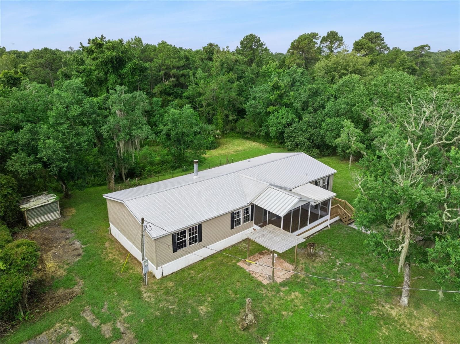 Aerial House view - 129 PATRICIAN PL, SATSUMA