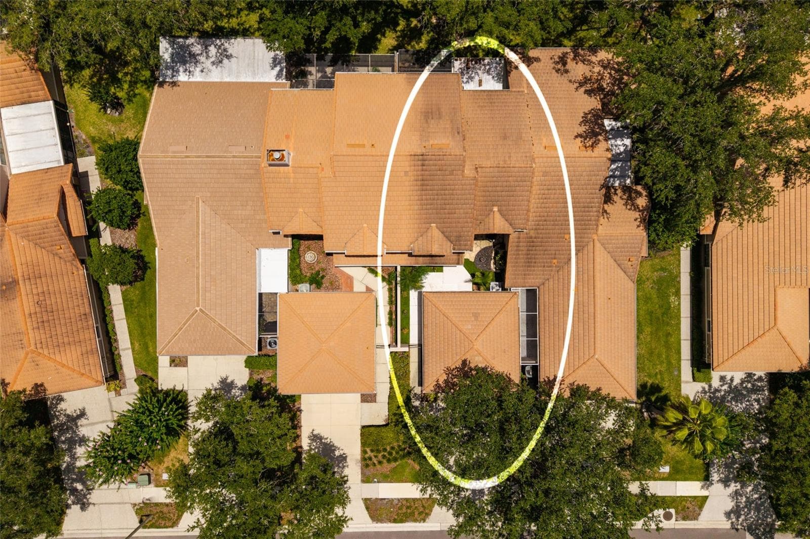 aerial view of unit - 17557 FAIRMEADOW DR, TAMPA