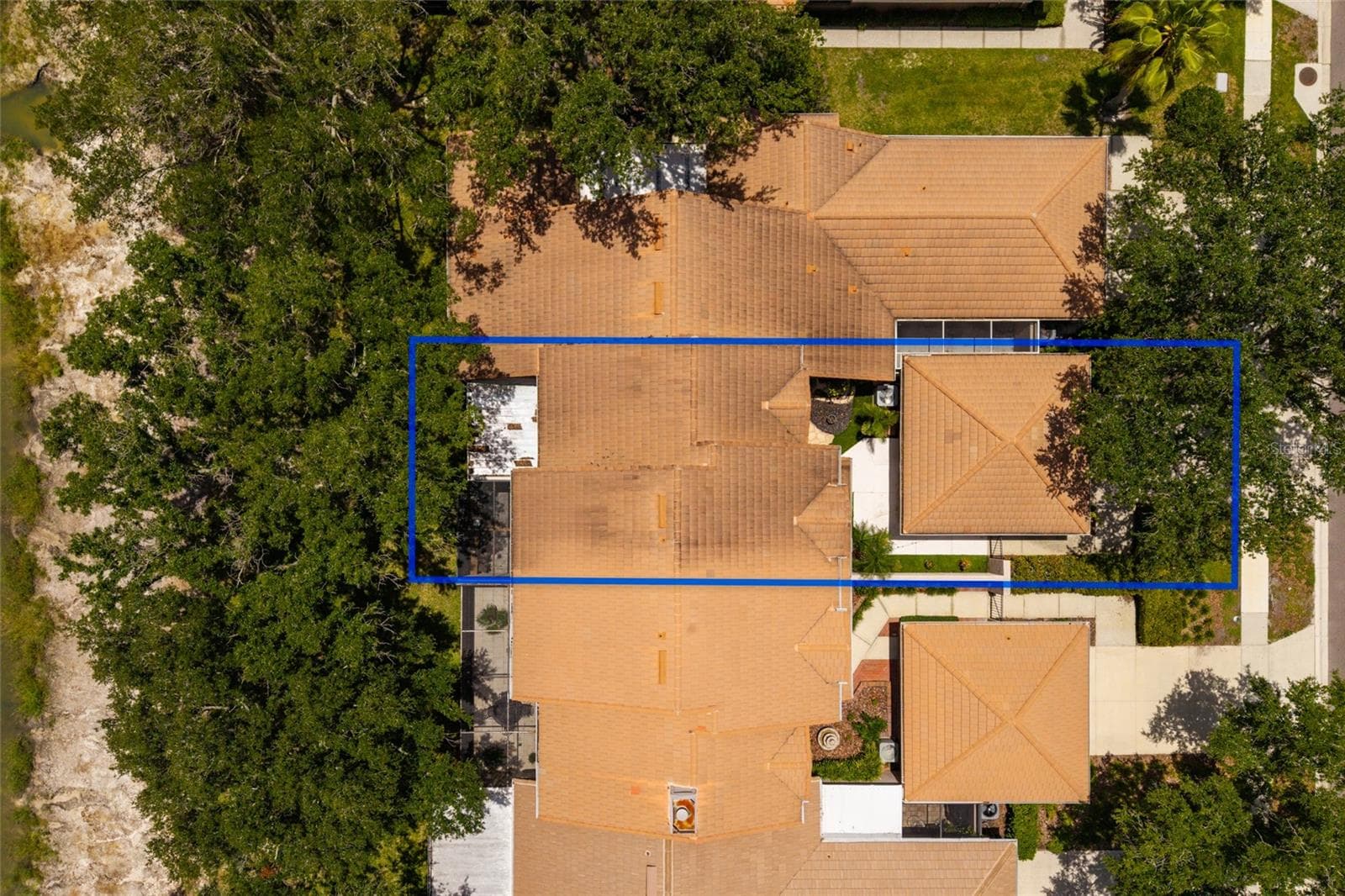Aerial view unit - 17557 FAIRMEADOW DR, TAMPA