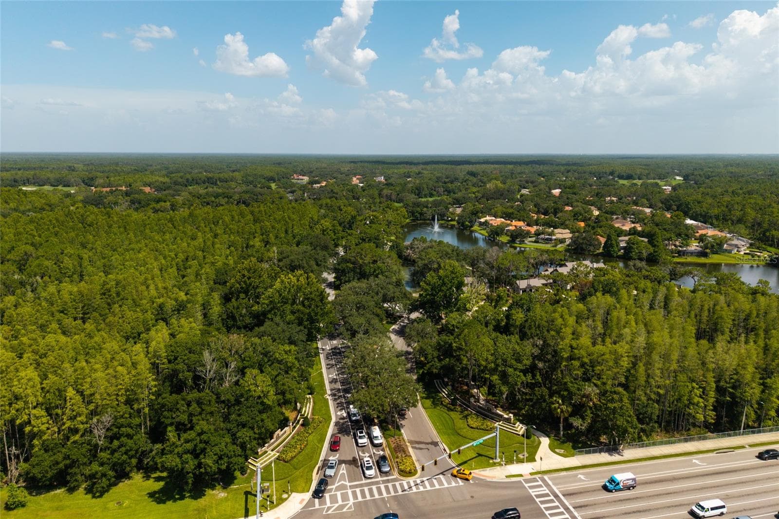 aerial view to major roads - 17557 FAIRMEADOW DR, TAMPA