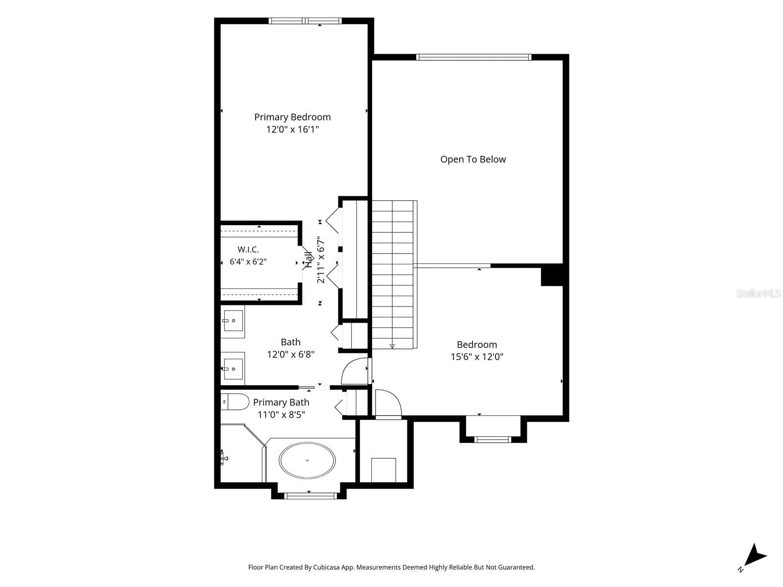 Upstairs floorpan - 17557 FAIRMEADOW DR, TAMPA
