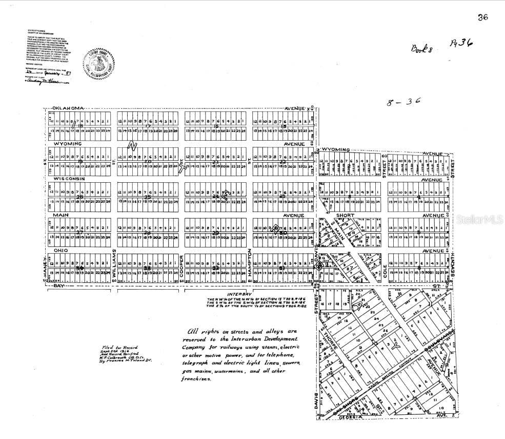 3702 OHIO AVE - Plat Book 8 Page 36 (map) - 3702 OHIO AVE, TAMPA