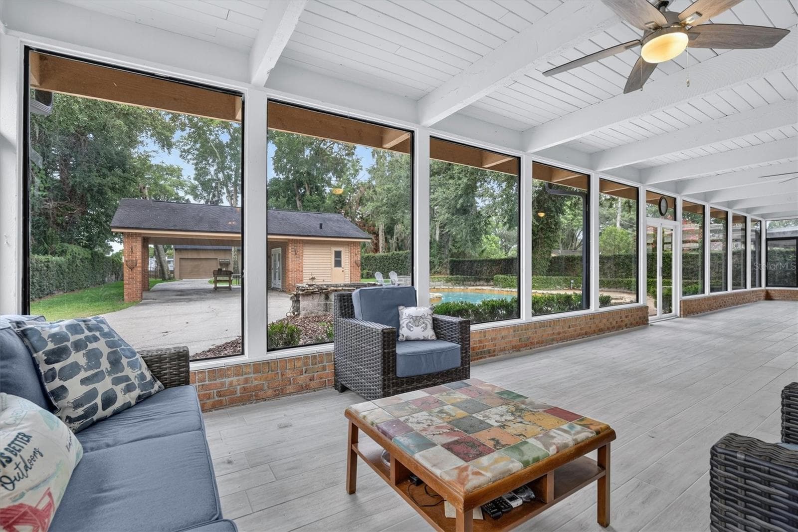 Rear patio - 306 OAK ESTATES DR, ORLANDO