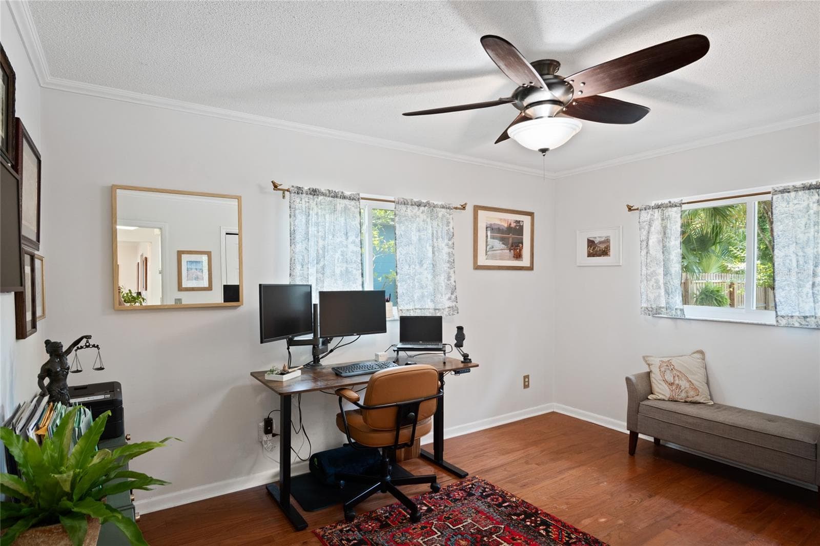 The guest bedroom is being used as an office. - 501 MERIDALE AVE, ORLANDO