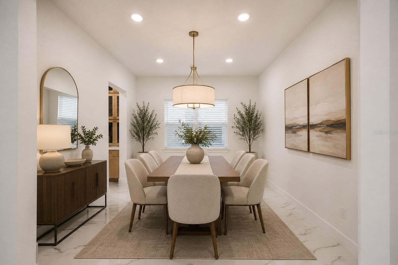 Dining Room (Virtual Staging) - 1515 VALIER PT, ZEPHYRHILLS