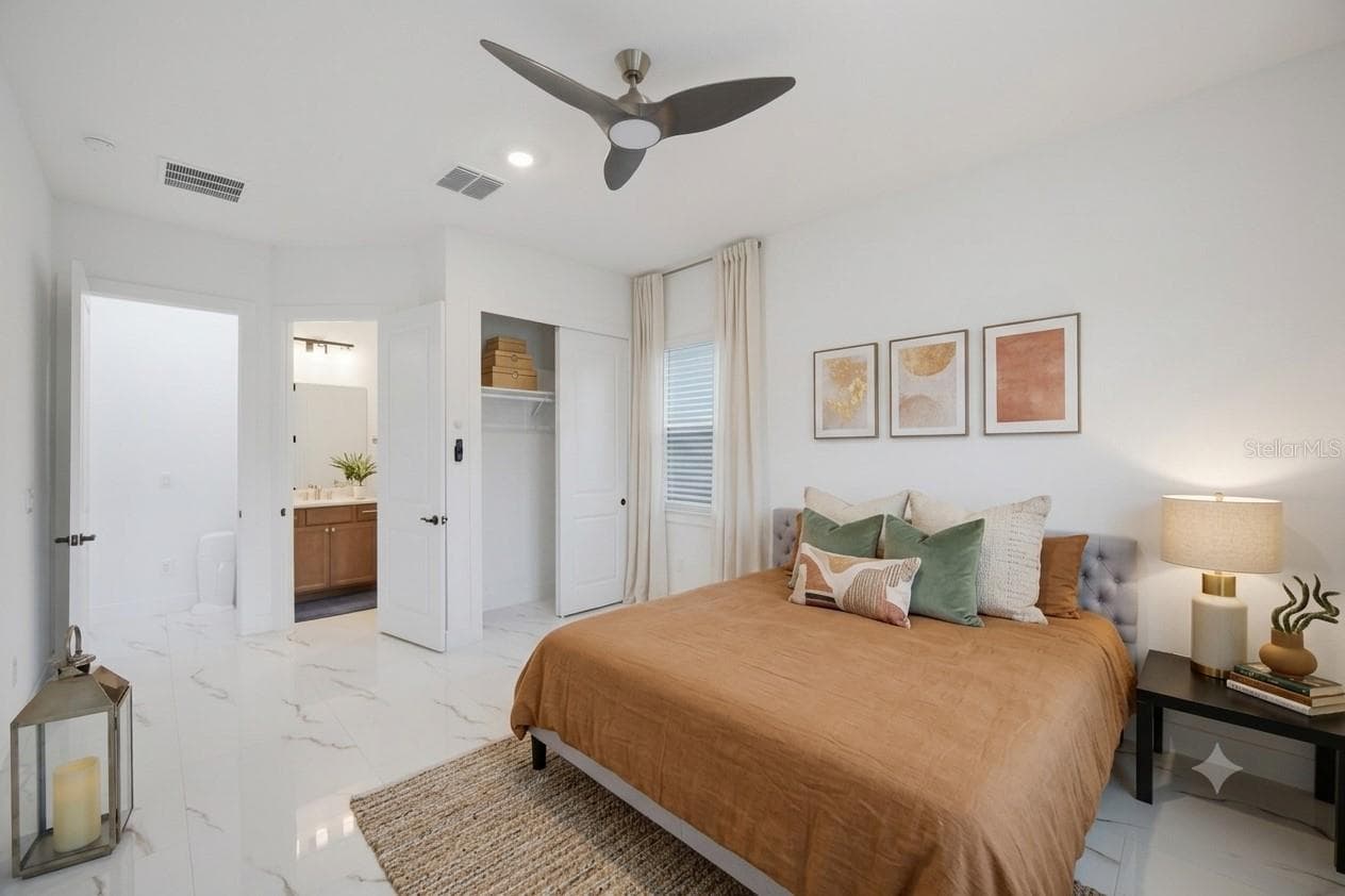 Bedroom 5 on first Floor with En Suite Bathroom - 1515 VALIER PT, ZEPHYRHILLS