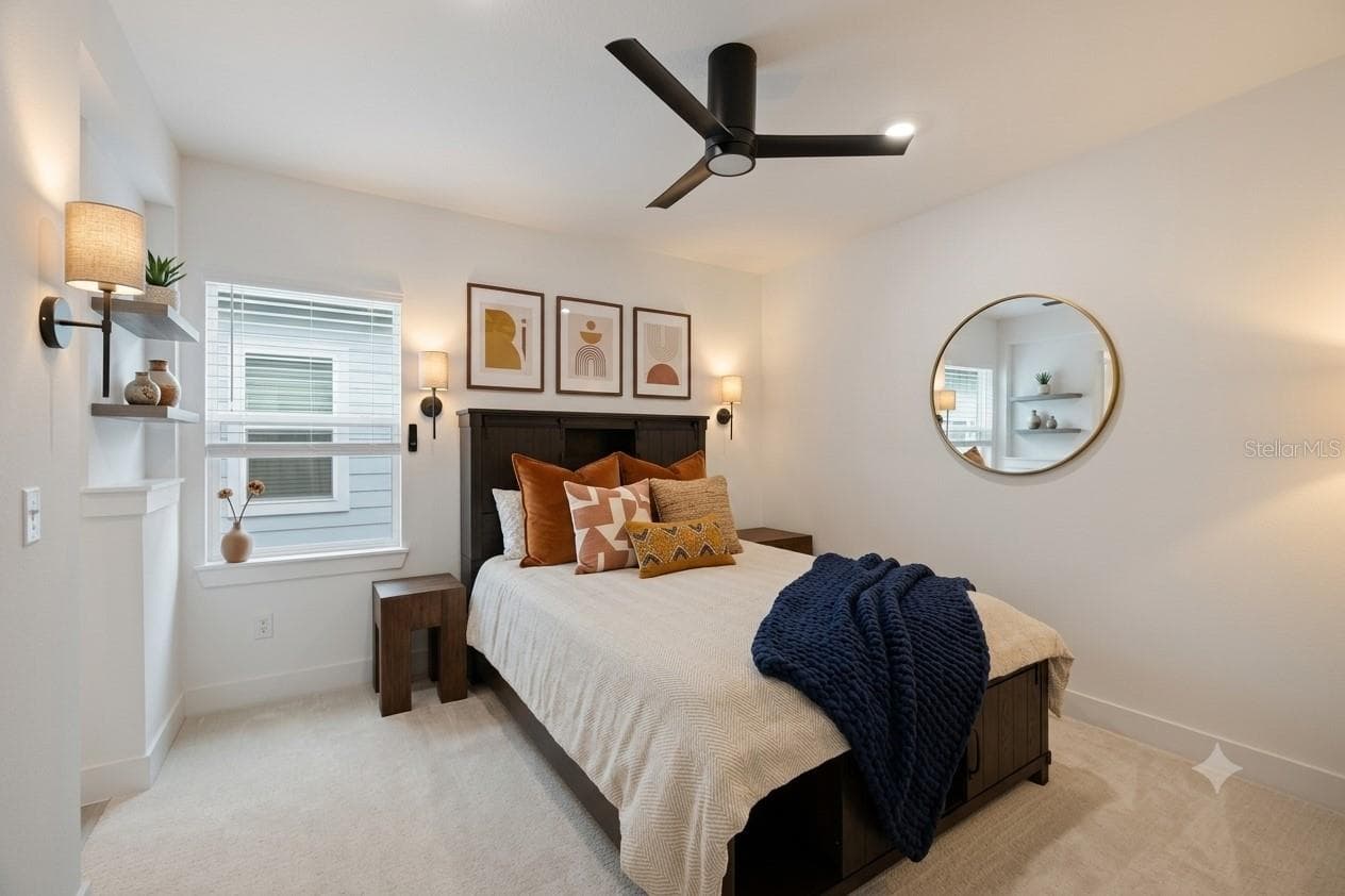 Bedroom 3 (Virtual Stage) - 1515 VALIER PT, ZEPHYRHILLS